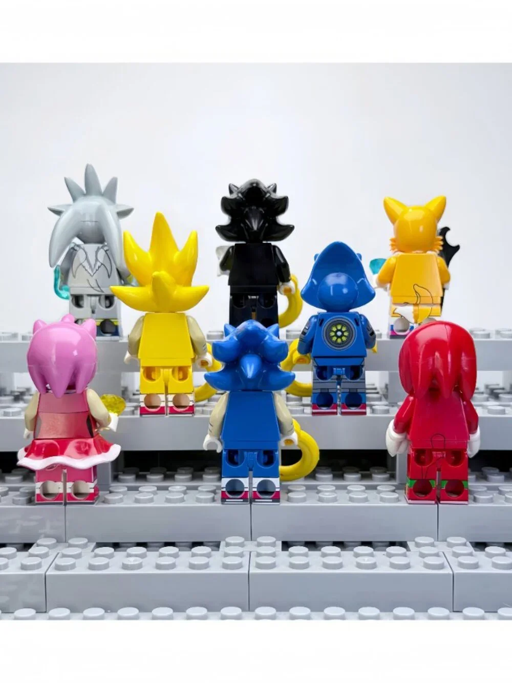 Sonic The Hedgehog Custom Minifigures Lot of 8